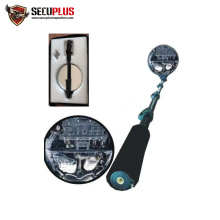 retractable hand held under vehicle inspection convex mirror in police